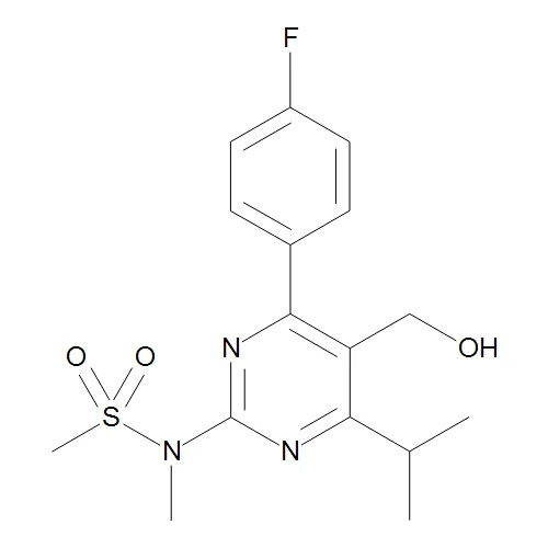 N-[4-(4-Fluorophenyl)-5-hydroxymethyl-6-isopropylpyrimidin-2-yl]-N-methylmethanesulfonamide - image 1