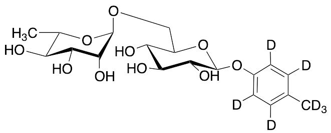 p-Cresol Rutinoside-d7 (major) (>85%) - image 1