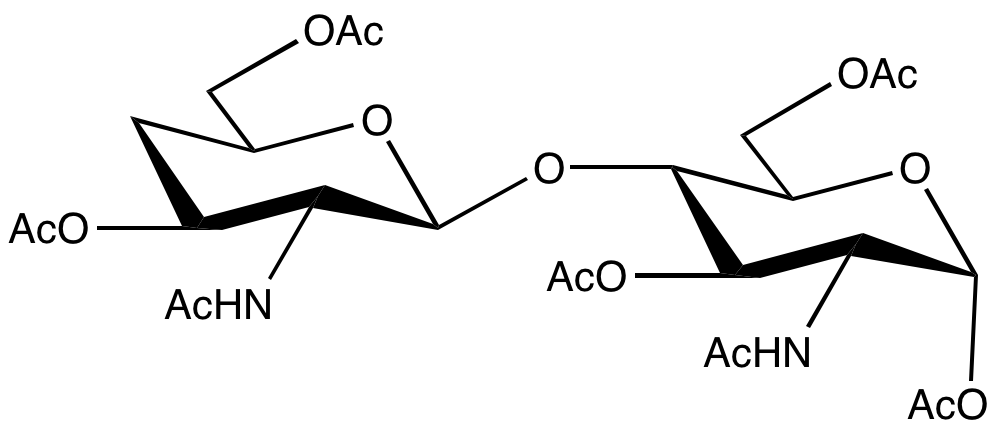4-Deoxy-Beta-D-chitobiose Peracetate - image 1