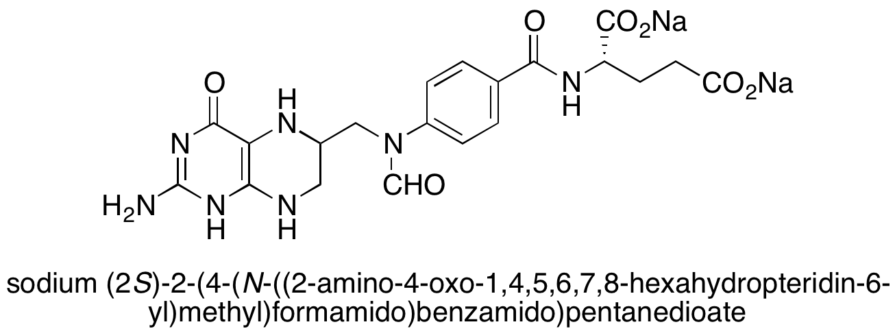 10-Formyl-5,6,7,8-tetrahydro Folic Acid Disodium Salt (Technical Grade) - image 1