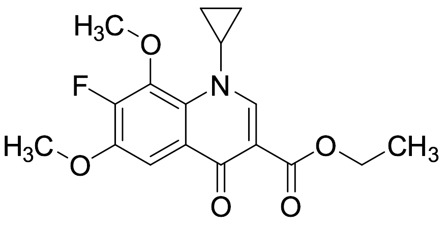 Ethyl 1-Cyclopropyl-7-fluoro-6,8-dimethoxy-4-oxo-1,4-dihydroquinoline-3-carboxylate - image 1