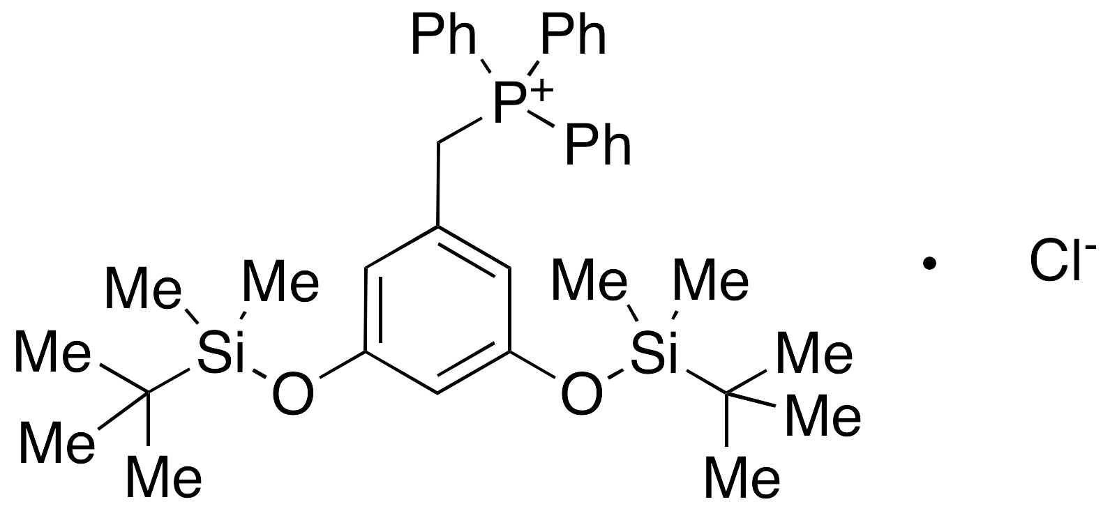 [[3,5-Bis[[(1,1-dimethylethyl)dimethylsilyl]oxy]phenyl]methyl]triphenylphosphonium Chloride - image 1