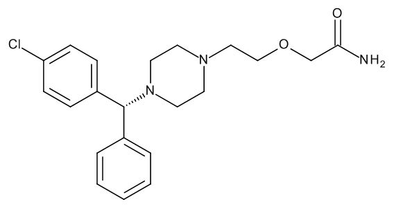 2-[2-[4-[(R)-(4-Chlorophenyl)phenylmethyl]-1-piperazinyl]ethoxy]-acetamide - image 1