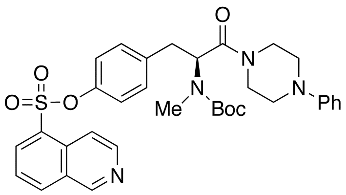 1-[(S)-O-(5-Isoquinolinesulfonyl)-N-tert-boc-N-methyltyrosyl]-4-phenyl-piperazine - image 1