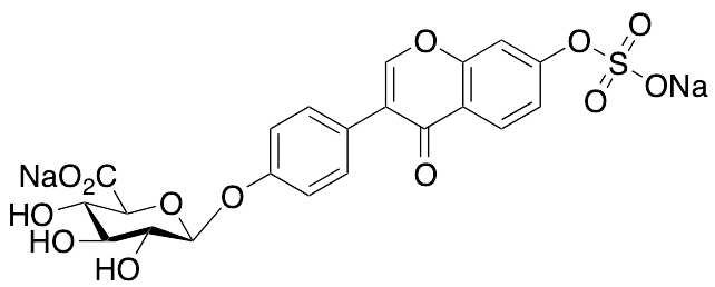 Daidzein-7-sulfate-4’-Beta-D-glucuronide Disodium Salt - image 1