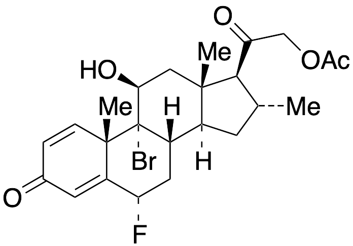 (6Alpha,11Beta,16Alpha)-21-(Acetyloxy)-9-bromo-6-fluoro-11-hydroxy-16-methyl-pregna-1,4-diene-3,20-dione - image 1