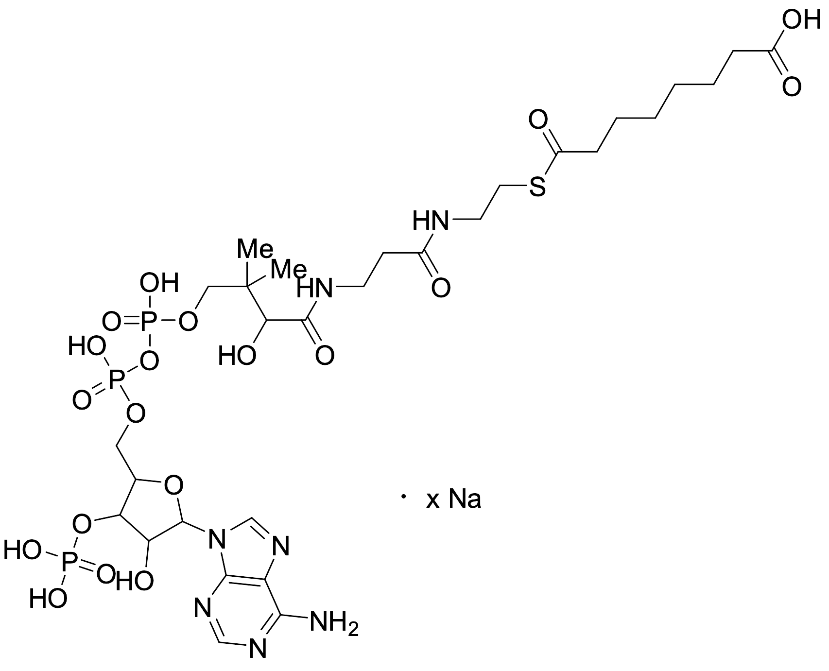Suberyl-CoA Sodium Salt - image 1