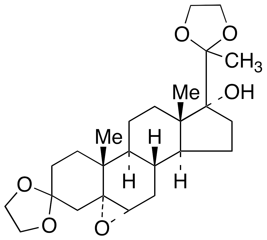 (5Alpha,6Alpha)-Epoxy-17Alpha-hydroxy-pregnane-3,20-dione-3,20-bis(ethyleneketal) - image 1