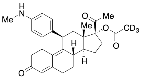 N-Desmethyl Ulipristal Acetate-d3 - image 1