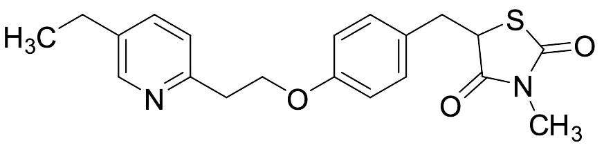 5-(4-(2-(5-Ethylpyridin-2-yl)ethoxy)benzyl)-3-methylthiazolidine-2,4-dione - image 1