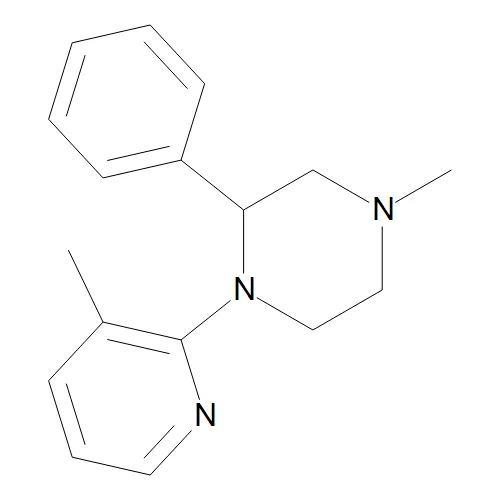 4-Methyl-1-(3-methyl-2-pyridinyl)-2-phenylpiperazine - image 1