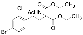 2-(Acetylamino)-2-[2-(4-bromo-2-chlorophenyl)ethyl]propanedioic Acid 1,3-Diethyl Ester - image 1