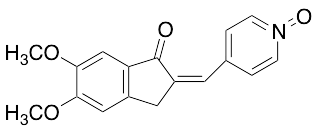 2,3-Dihydro-5,6-dimethoxy-2-[(1-oxido-4-pyridinyl)methylene]-1H-inden-1-one - image 1