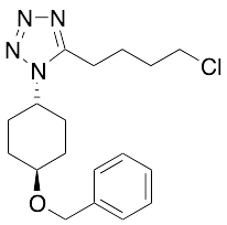trans-5-(4-Chlorobutyl)-1-[4-(phenylmethoxy)cyclohexyl]-1H-tetrazole - image 1