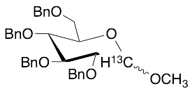 Methyl 2,3,4,6-Tetra-O-benzyl-D-glucoside-13C - image 1