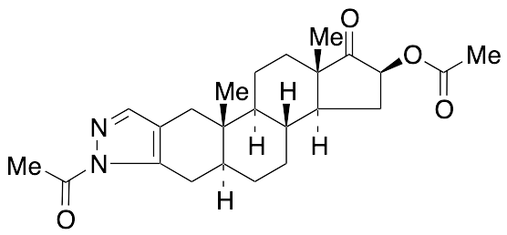 (5Alpha,16Beta)-N-Acetyl-16-acetyloxy-2'H-androst-2-eno[3,2-c]pyrazol-17-one - image 1