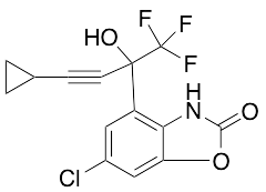 6-Chloro-4-[3-cyclopropyl-1-hydroxy-1-(trifluoromethyl)-2-propyn-1-yl]-2(3H)-benzoxazolone - image 1