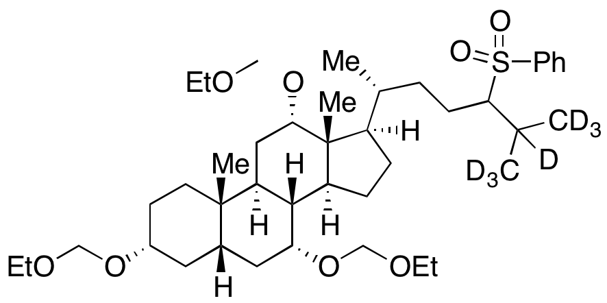 Trihydroxycoprostane-d7 24-Phenylsulfonyl 3,7,12-Triethoxymethyl Ether - image 1