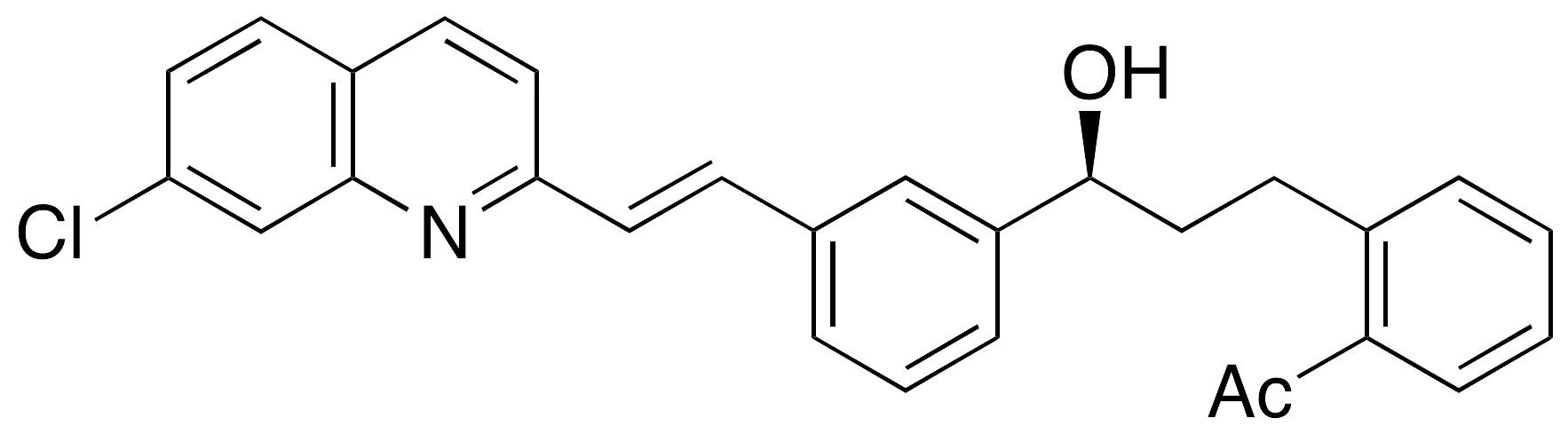 1-[2-[(3S)-3-[3-[(1E)-2-(7-Chloro-2-quinolinyl)ethenyl]phenyl]-3-hydroxypropyl]phenyl]acetate - image 1