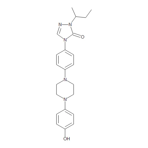 2,4-Dihydro-4-[4-[4-(4-hydroxyphenyl]-1-piperazinyl]phenyl]-2-(1-methylpropyl)-3H-1,2,4-triazol-3-one - image 1