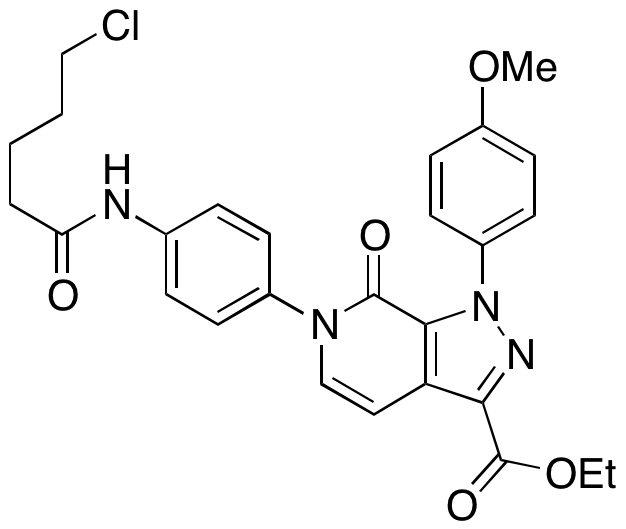6-(4-(5-Chloropentanamido)phenyl)-1-(4-methoxyphenyl)-7-oxo-6,7-dihydro-1H-pyrazolo[3,4-c]pyridine-3-carboxylic Acid Ethyl Ester - image 1