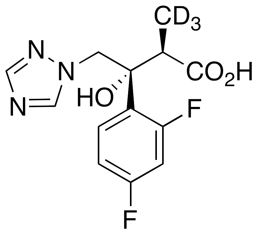 (AlphaR,BetaR)-Beta-(2,4-Difluorophenyl)-Beta-hydroxy-Alpha-methyl-1H-1,2,4-triazole-1-butanoic Acid-d3 - image 1