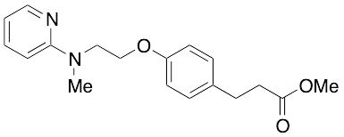 4-[2-(Methyl-2-pyridinylamino)ethoxy]benzenepropanoic Acid Methyl Ester - image 1