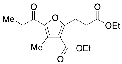 3-(Ethoxycarbonyl)-4-methyl-5-(1-oxopropyl)-2-furanpropanoic Acid Ethyl Ester - image 1