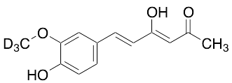 (3Z,5E)-4-Hydroxy-6-(4-hydroxy-3-methoxyphenyl)-3,5-hexadien-2-one-d3 - image 1