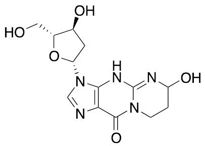 3-(2-Deoxy-beta-D-erythro-pentofuranosyl)-4,6,7,8-tetrahydro-6-hydroxypyrimido[1,2-a]purin-10(3H)-one - image 1
