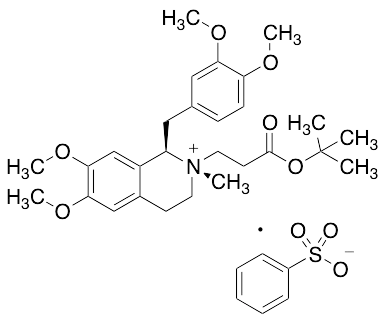 (1R,2S)-1-[(3,4-Dimethoxyphenyl)methyl]-2-[3-(1,1-dimethylethoxy)-3-oxopropyl]-1,2,3,4-tetrahydro-6,7-dimethoxy-2-methyl-isoquinolinium Benzenesulfonate (1:1) - image 1