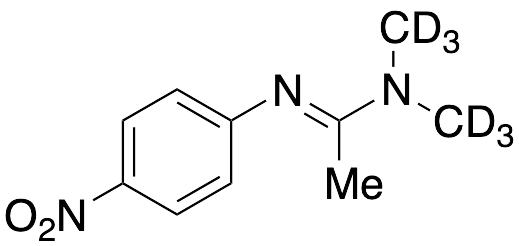 N,N-Dimethyl-N'-(4-nitrophenyl)-ethanimidamide-d6 - image 1