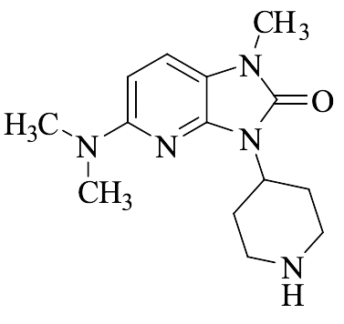 5-Dimethylamino-1-methyl-3-piperidin-4-yl-1,3-dihydroimidazo[4,5-b]pyridin-2-one - image 1