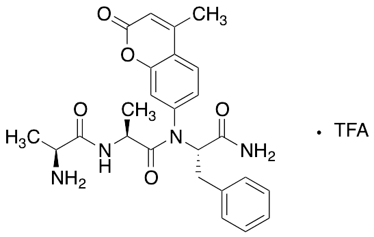 L-Alanyl-L-alanyl-L-phenylalanine 7-amido-4-methylcoumarin TFA Salt - image 1