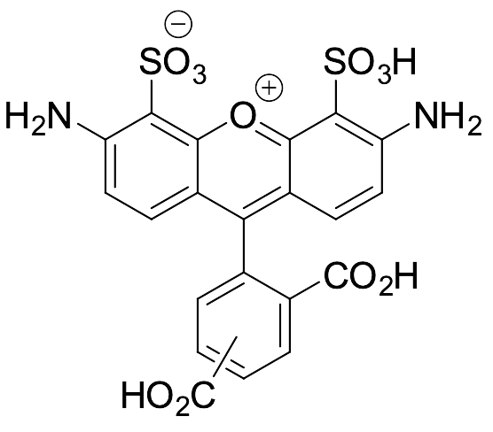 3,6-Diamino-9-(2,4(or 3,5,6)-dicarboxyphenyl)-4,5-disulfo-xanthylium Inner Salt (Mixture of Isomers) - image 1