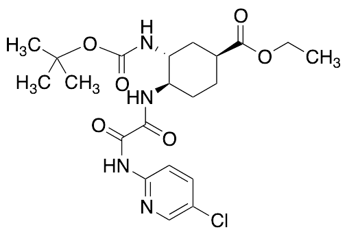 (1S,3R,4R)-Ethyl 3-((tert-Butoxycarbonyl)amino)-4-(2-((5-chloropyridin-2-yl)amino)-2-oxoacetamido)cyclohexanecarboxylate - image 1