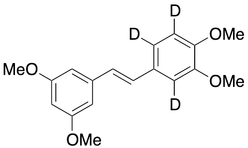 4-[(1E)-2-(3,5-Dimethoxyphenyl)ethenyl]-1,2-dimethoxy(benzene-d3) - image 1