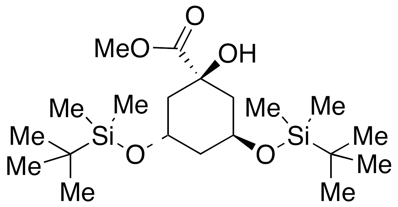 (3S,5S)-3,5-Bis[[(1,1-dimethylethyl)dimethylsilyl]oxy]-1-hydroxy-cyclohexanecarboxylic Acid Methyl Ester - image 1