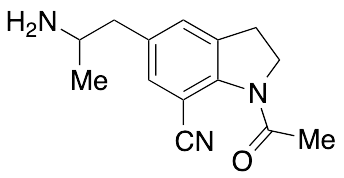 1-Acetyl-5-(2-aminopropyl)indoline-7-carbonitrile - image 1