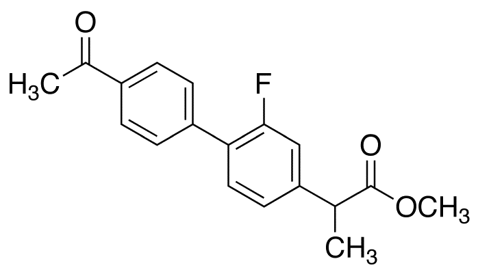 2-(4’-Acetyl-2-fluoro-biphenyl-4-yl)-propionic Acid Methyl Ester - image 1