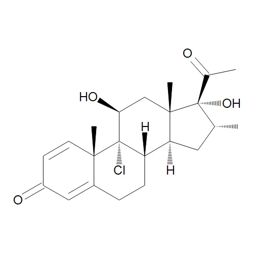 (11Beta,16Alpha)-9-Chloro-11,17-dihydroxy-16-methyl-pregna-1,4-diene-3,20-dione (Mometasone Impurity M) - image 1