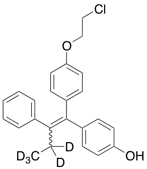 (3,3,4,4,4-d5)-(E/Z)-1-[4-(2-Chloroethoxy)phenyl]-1-[4-hydroxyphenyl]-2-phenyl-1-butene - image 1