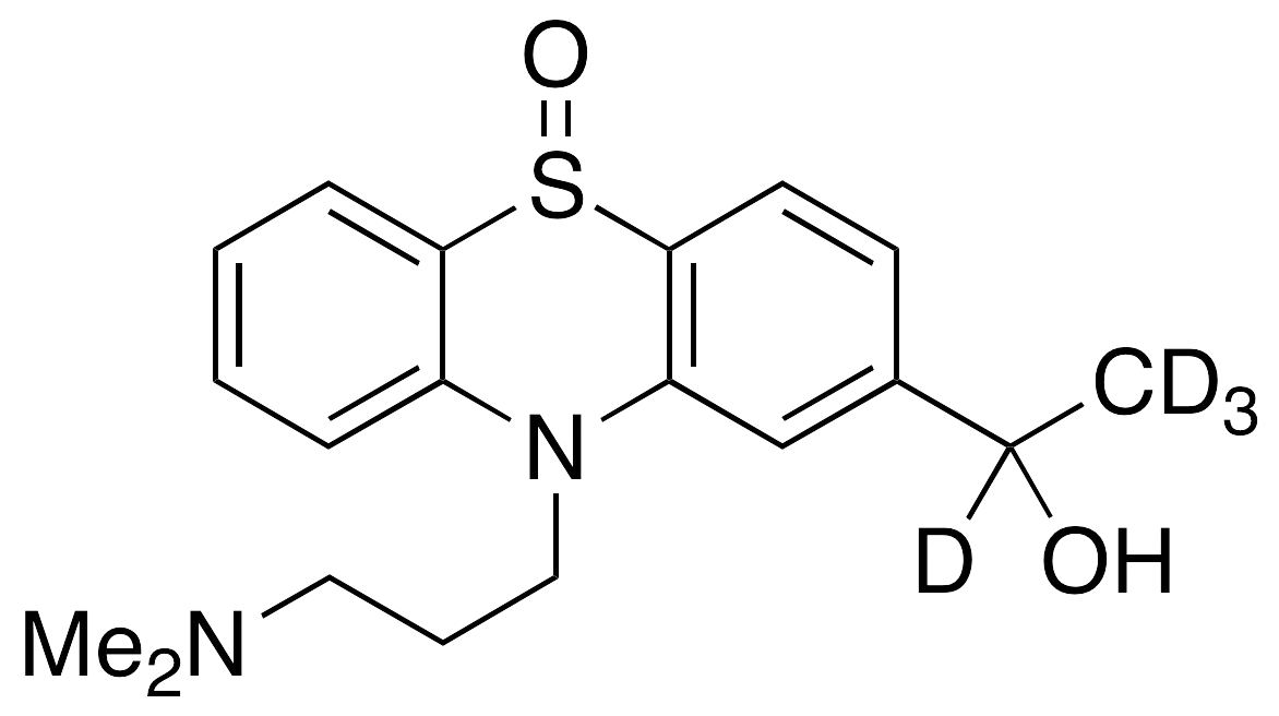 2-(1-Hydroxyethyl) Promazine-d4 Sulfoxide - image 1