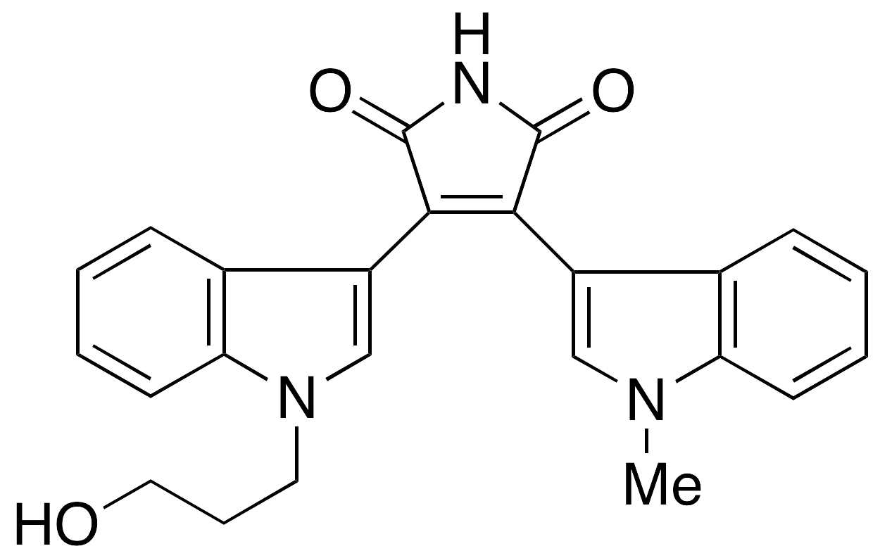 3-[1-(3-Hydroxypropyl)-1H-indol-3-yl]-4-(1-methyl-1H-indol-3-yl)-1H-pyrrole-2,5-dione - image 1