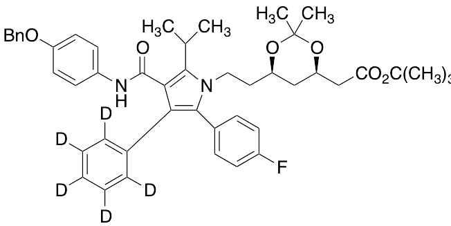4-Benzyloxy Atorvastatin-d5 Acetonide tert-Butyl Ester - image 1