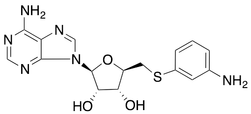(2S,3S,4R,5R)-2-(6-Amino-9H-purin-9-yl)-5-(((3-aminophenyl)thio)methyl)tetrahydrofuran-3,4-diol - image 1