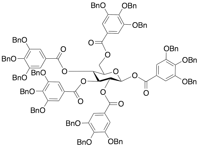 1,2,3,4,6-Penta-O-(3,4,5-tri-O-benzylgalloyl)-Beta-D-glucopyranose - image 1