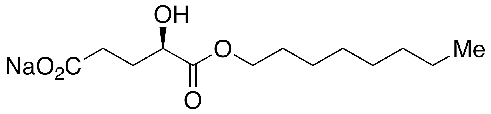 (2R)-2-Hydroxyglutaric Acid Octyl Ester Sodium Salt - image 1