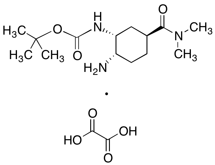 tert-Butyl [(1R,2S,5S)-2-Amino-5-[(dimethylamino)carbonyl]cyclohexyl]carbamate Oxalate - image 1