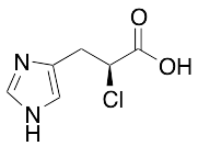 (S)-(-)-2-Chloro-3-[4(5)-imidazolyl]propionic Acid - image 1